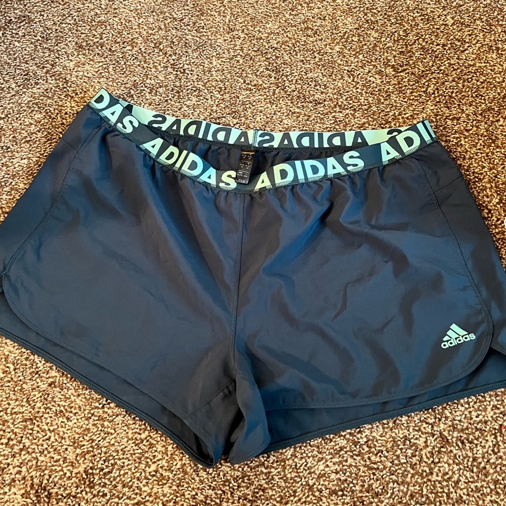 Adidas running shorts blue size XL